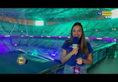 ¡La noticia Samsung del día! Tigo Sports en el estadio de la final en Qatar.