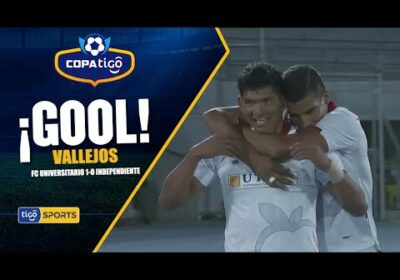 ¡Gol de Universitario de Vinto! Yerco Vallejos conecta de cabeza y tras un buen gesto técnico.
