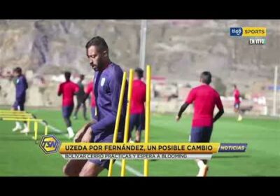 Bolívar cerró prácticas y espera a Blooming. Uzeda por Fernández, un posible cambio.