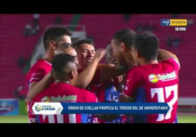 Error de Cuellar propicia el tercer gol de Universitario.