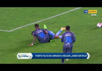 Fuerte falta de Carrasco a Melgar, ¿Debió ser roja?