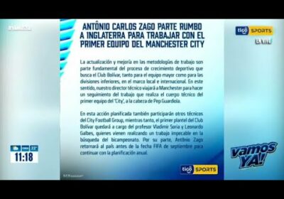 Zago no estará ante la “U” de Vinto. Se reunirá en Manchester con el City Group.