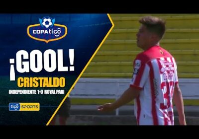 ¡Gol de Independiente Petrolero! Jonatan Cristaldo llega por izquierda y define cruzado.