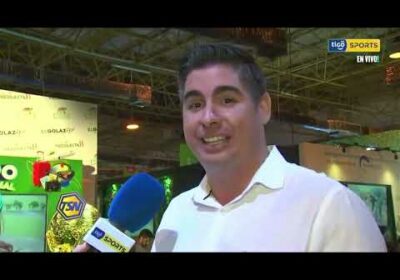 Credicasas Lafuente inaugura su stand en Expocruz. El golazo de Credicasas.