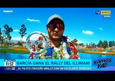 García gana el Rally del Illimani. El piloto cruceño brilló con un excelente vehículo.