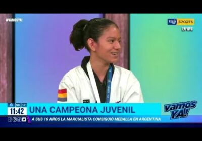Genesis Rivera, una campeona juvenil. A sus 16 años la marcialista consiguió medalla en Argentina