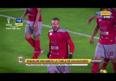 🚨Riquelme encabeza la tabla de goleadores. Chajtur es el único nacional en el top-5.