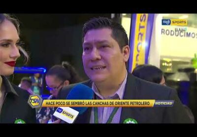 Hace poco se sembró las canchas de Oriente. Victor Condorcet y Gary Hinojosa nos da detalles