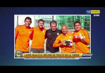 🚨Lampe igualó el récord de Trucco en la ‘Verde’. Ambos disputaron 51 encuentros con la selección.