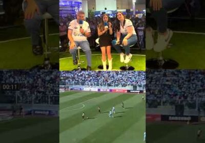 Dasyl de MasterChef Bolivia estuvo presente en nuestro stand y participó en la Voz del Hincha