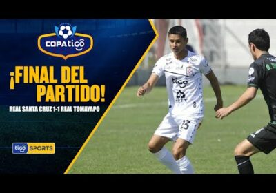 ¡Final del partido! El marcador acabó igualado en el estadio Real Santa Cruz.