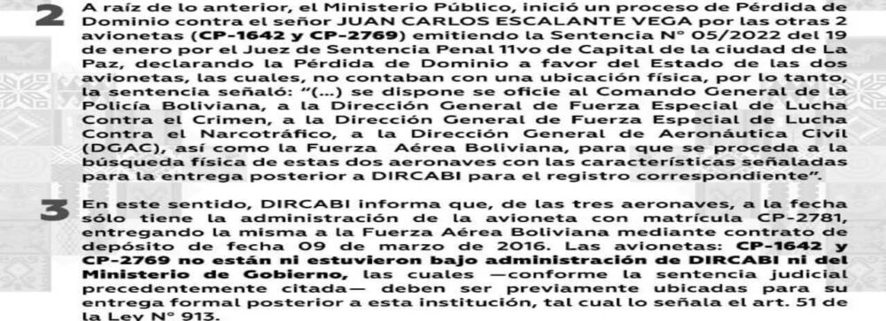 La avioneta secuestrada en Paraguay era buscada en Bolivia, no cuenta con certificación de aeronavegabilidad