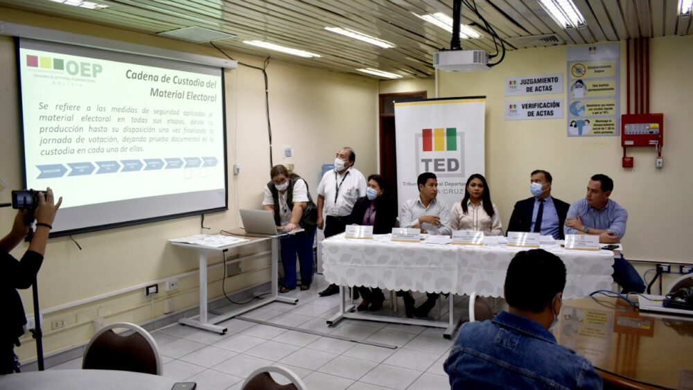 Candidatos y organizaciones políticas de La Guardia y San Javier suscriben “acuerdo de paz por una elección segura”