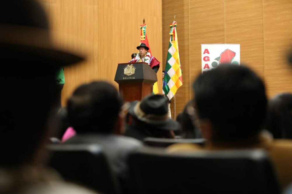El Presidente Arce plantea reposicionar al departamento de La Paz como la primera fuerza económica del país