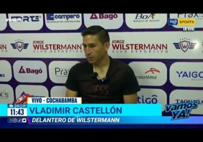 Habla Vladimir Castellón, el goleador en la previa. Wilstermann mañana enfrenta a Bolívar.