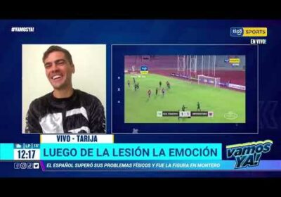 Luego de la lesión la emoción. Bruno Pascua, superó sus problemas físicos y fue la figura en Montero