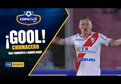 ¡Gol de Always Ready! Centro de Arce para que Chumacero conecte de cabeza y anote el primer gol.