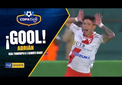 ¡Gol de Always Ready! Sergio Adrián con pierna derecha para anotar el segundo.