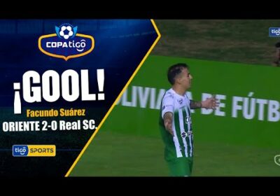 ¡Gol de Oriente Petrolero! Disparo cruzado de Facundo Suarez para sellar el triunfo verdolaga.