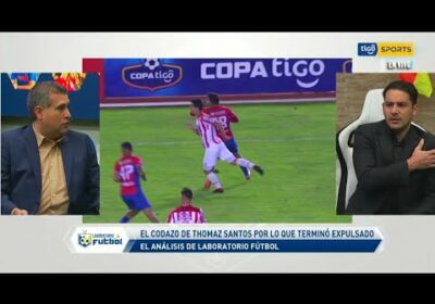 El codazo de Thomaz Santos por lo que terminó expulsado. El análisis de Laboratorio futbol.
