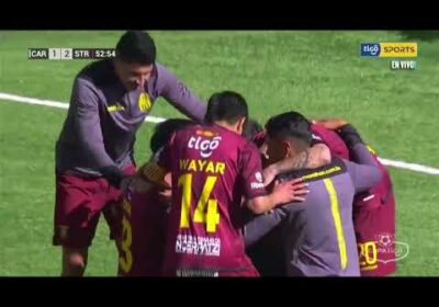 ¡Gol de The Strongest! Rasante disparo cruzado de Chura para anotar el segundo gol atigrado.