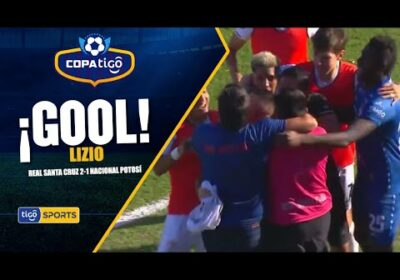 ¡Gol de Real Santa Cruz! Tremenda definición de Lizio para volver a poner en ventaja al ‘Albo’.