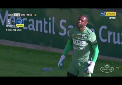 ¡Gol de The Strongest! Sotomayor liquida el partido en Villa Ingenio y desata el festejo atigrado.