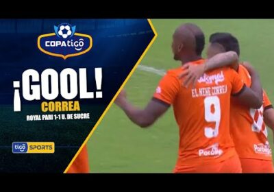 ¡Gol de Royal Pari! José Erik Correa define con pierna izquierda para marcar el gol del empate.