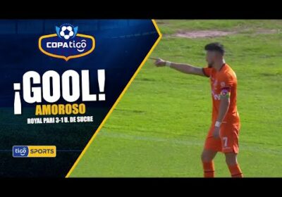¡Gol de Royal Pari! Joel Amoroso anota el tercer gol del ‘Inmobiliario’.