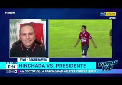 Vamos Ya❗️ Hinchada vs. Presidente, un sector de la parcialidad de Wilstermann contra Soria.