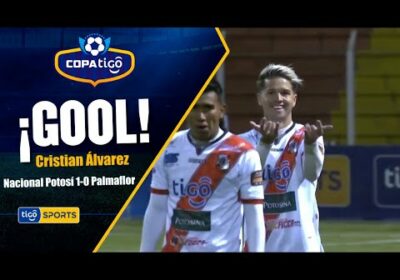 ¡Gol de Nacional Potosí! Cristian Álvarez abre el marcador favorable al ‘Rancho Guitarra’.