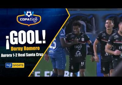 ¡Gol de Real Santa Cruz! Dorny Romero pone nuevamente en ventaja al cuadro cruceño.