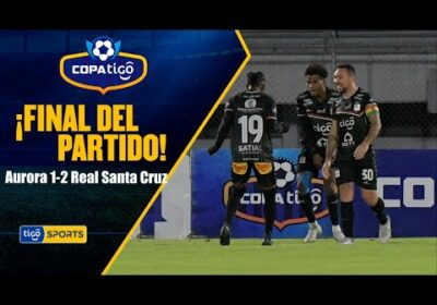 ¡Final del partido! Triunfazo de Real Santa Cruz ante Aurora en Cochabamba.