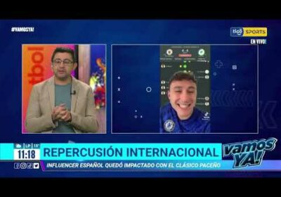Vamos Ya❗️Repercusión internacional. Influencer español quedó impactado con el clásico paceño.