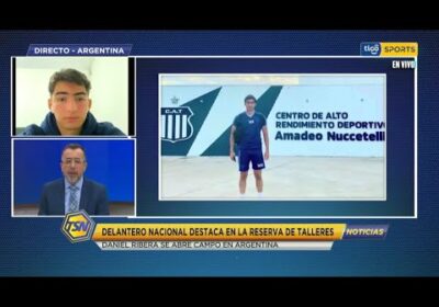 Delantero nacional destaca en la reserva de talleres. Daniel Ribera se abre campo en Argentina.