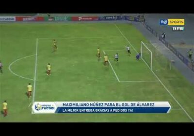 🔬La mejor entrega por Pedidos Ya. Maximiliano Núñez para el gol de Alvarez.