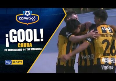 ¡Gol de The Strongest! Jugada colectiva que finaliza Jeyson Chura con un fuerte disparo.