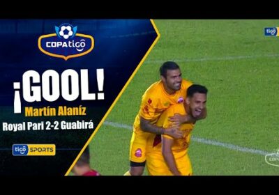 ¡Gol de Guabirá! Martín Alaníz iguala el marcador.