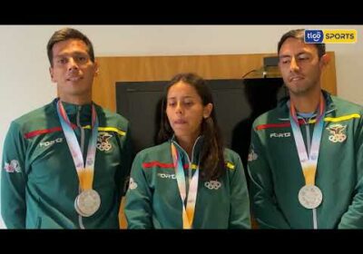 ¡Medalla de plata para los nuestros!🥈🇧🇴Los hermanos Federico y Noelia Zeballos y Boris Arias.