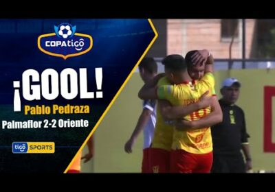 ¡Gol de Atlético Palmaflor! Pablo Pedraza iguala el marcador de cabeza.