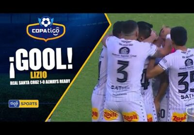¡Gol de Real Santa Cruz! Golazo de Damián Lizio tras ejecutar de manera perfecta un tiro libre.