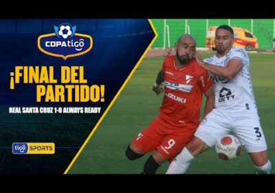 ¡Final del partido! Triunfazo de Real Santa Cruz en el ‘Tahuichi’, se aleja de la zona del descenso.