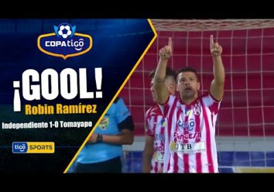 ¡Gol de Independiente Petrolero! Robin Ramírez abre el marcador.