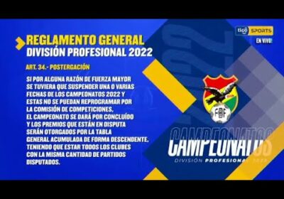 Esto dice el Artículo 34 del reglamento General de la división profesional 2022.