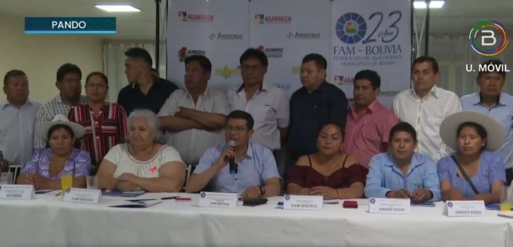 El municipalismo de Bolivia respalda el censo para el 2024 y rechaza paro definido en el cabildo cruceño
