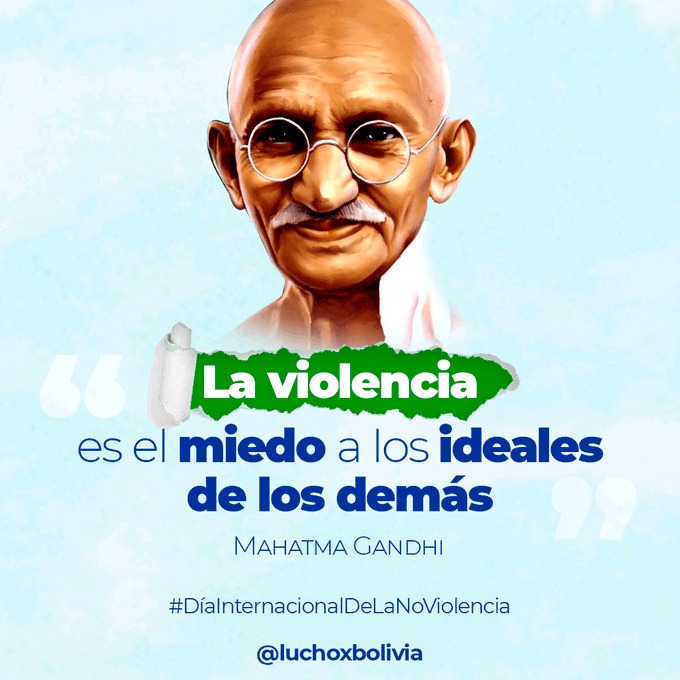 Presidente Arce destaca la tolerancia y el respeto en el Día Internacional de la No Violencia