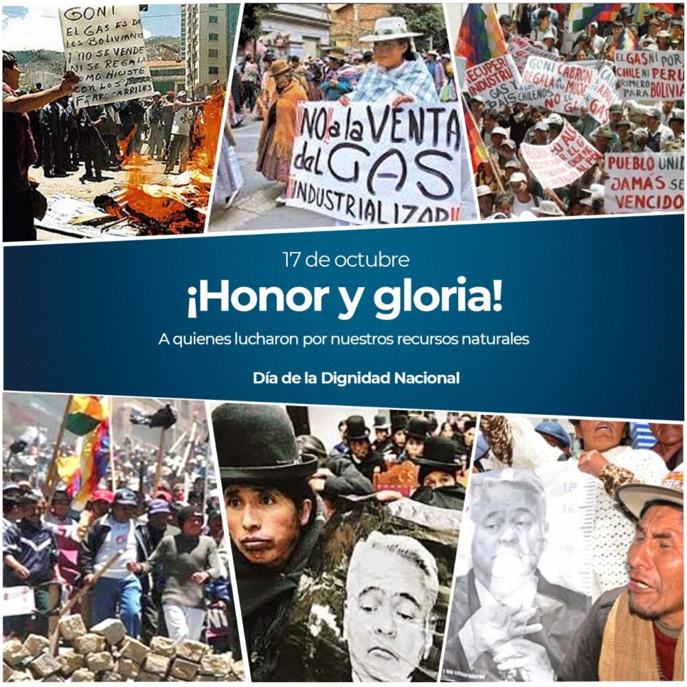 Presidente rinde homenajes a los héroes de la “Guerra del Gas”