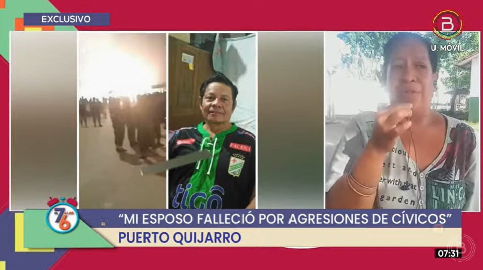 Julio Pablo Taborga es golpeado hasta morir en un bloqueo impuesto por la fuerza en Puerto Quijarro