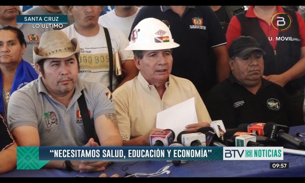 Organizaciones sociales de Santa Cruz dan 48 horas de plazo para instalar mesas técnicas sobre el censo