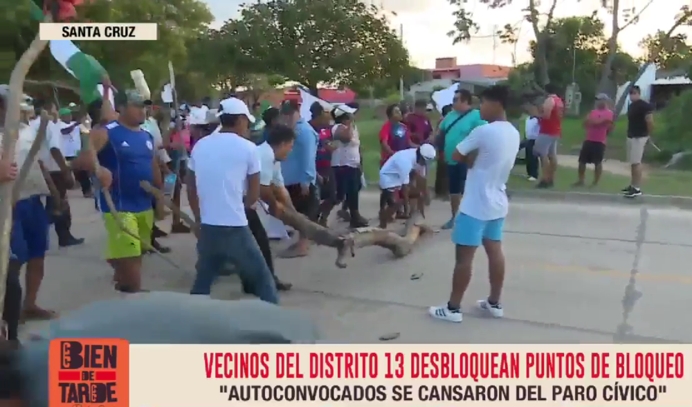 Una gran marcha entrará al centro cruceño pidiendo levantar el paro y demandado paz